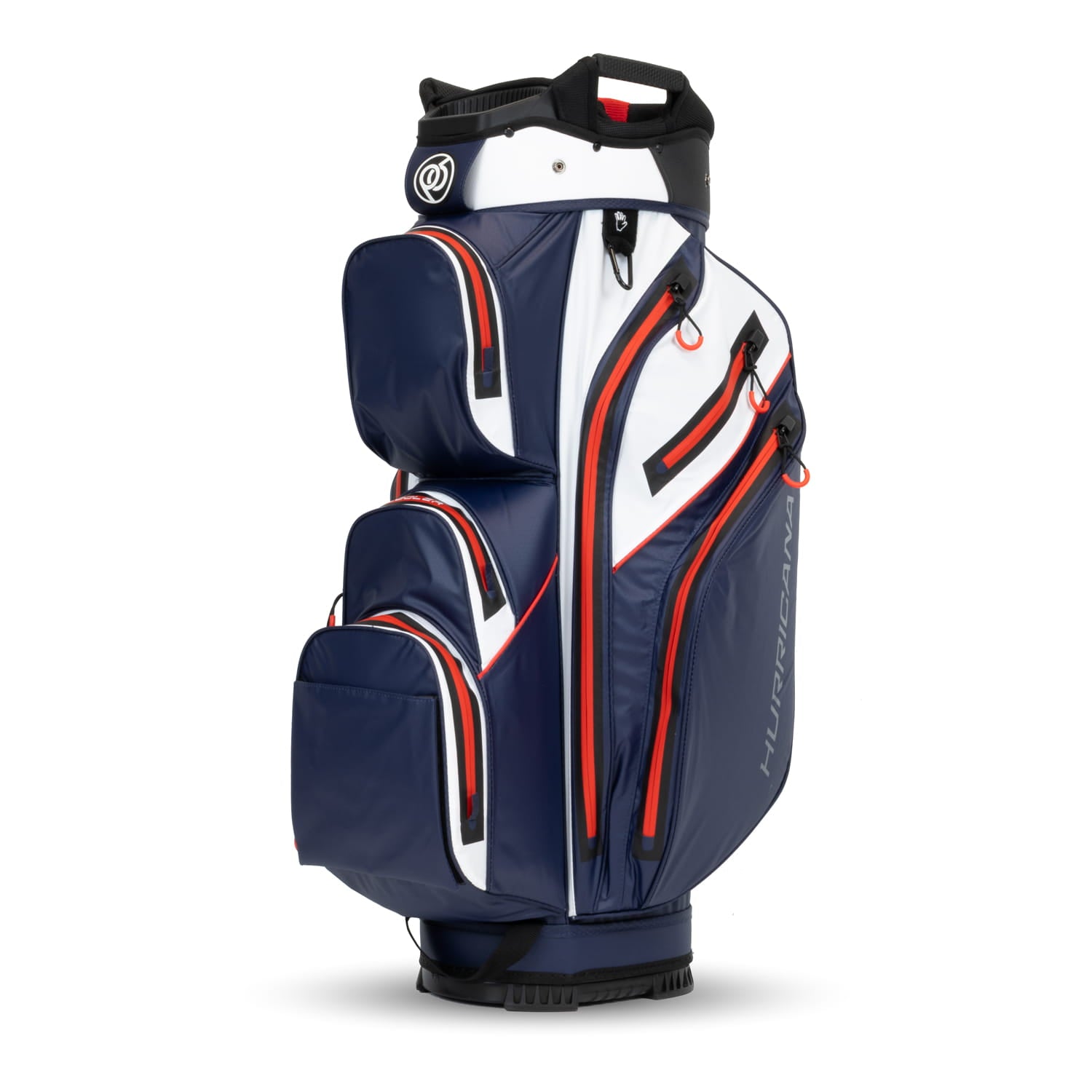 PowerBug Waterproof Cart Golf Bag - Navy/White