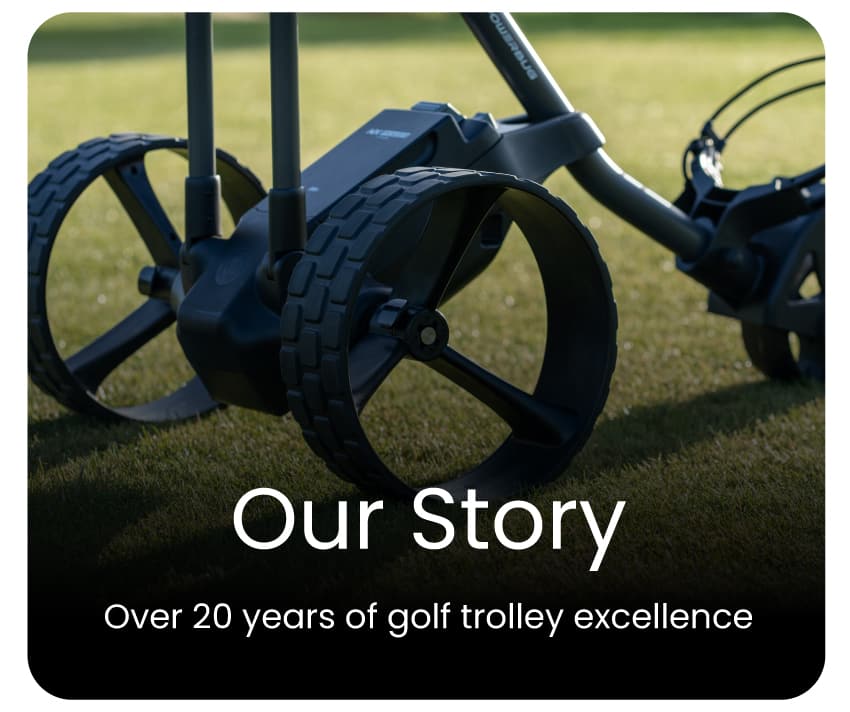 PowerBug electric golf trolleys brand history