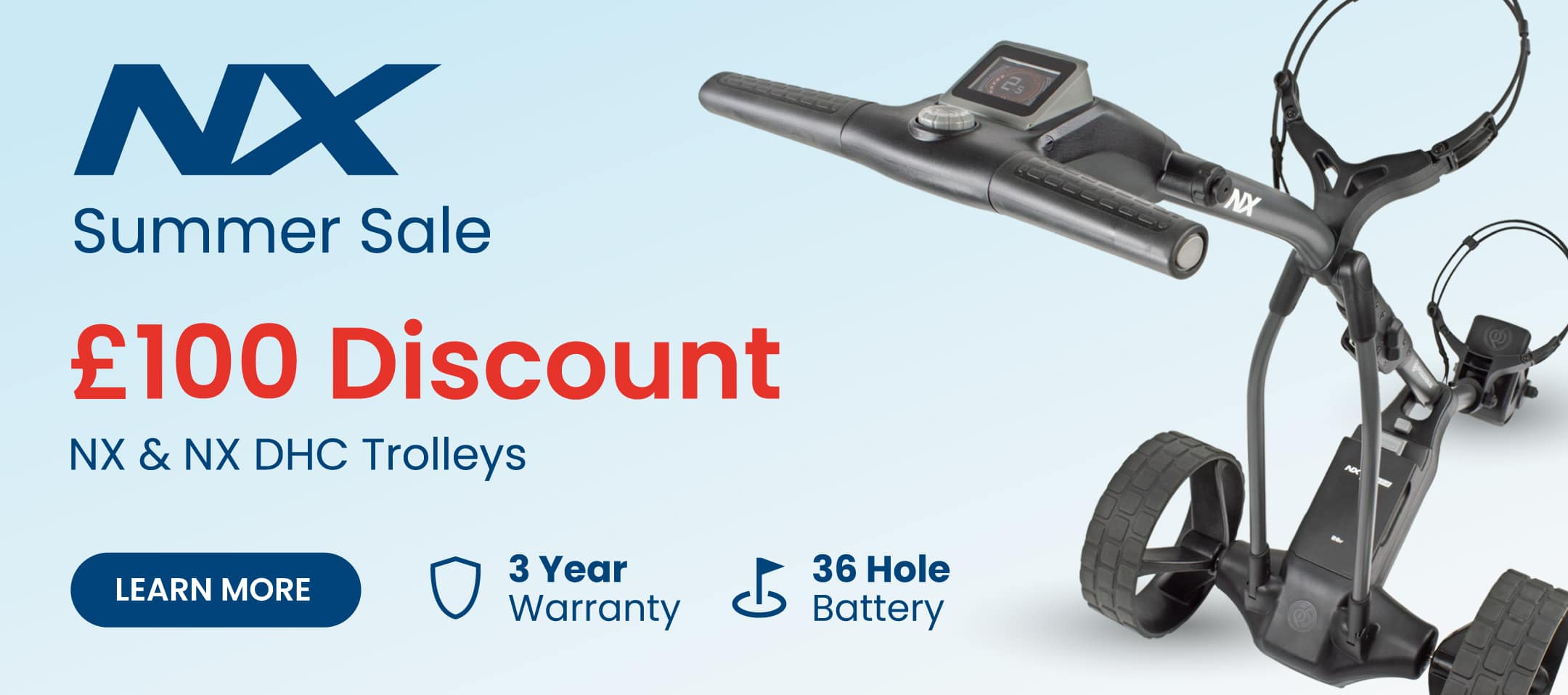 PowerBug electric golf trolley summer sale