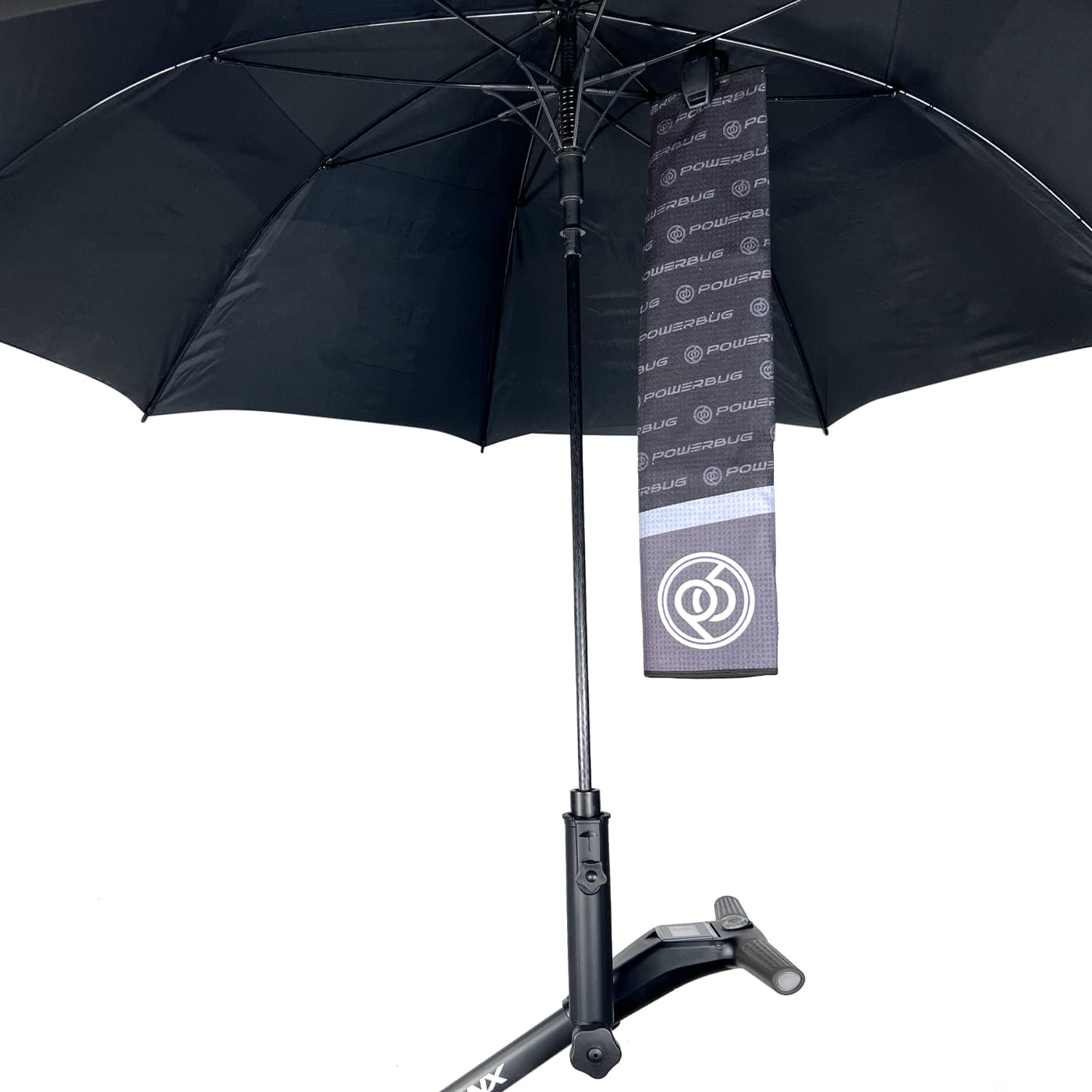 Towel clip golf umbrella mount