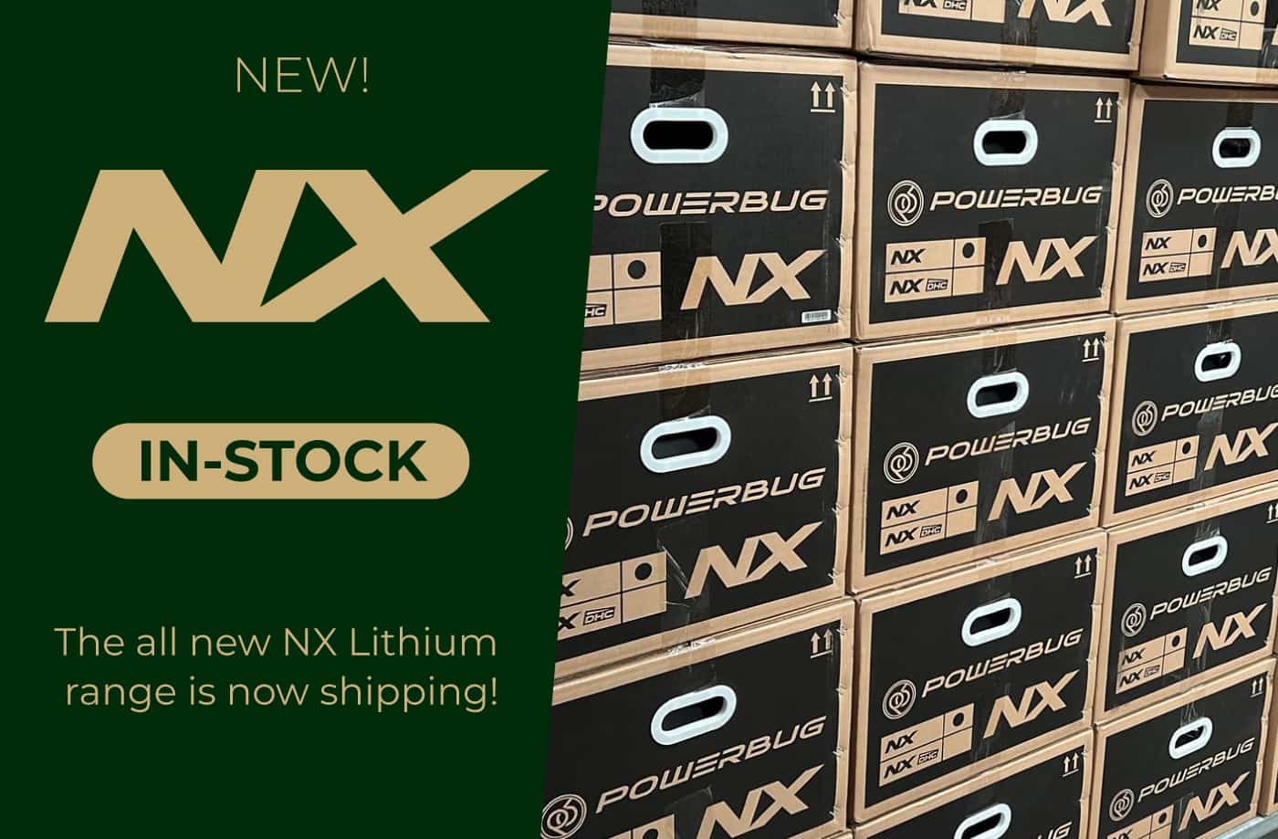Now available! The all new NX Lithium range