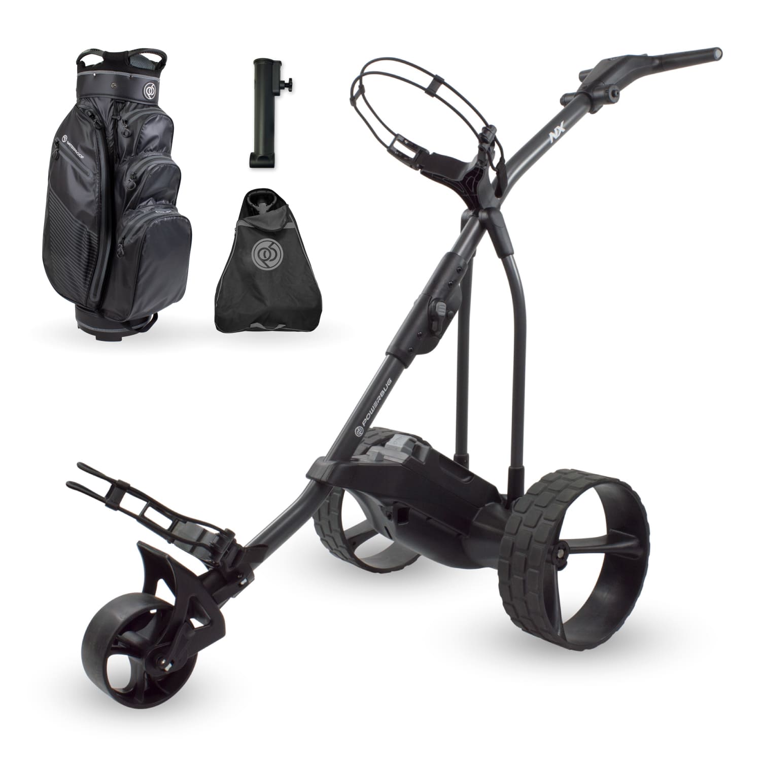 Powerbug NX Electric Golf Trolley Discount Bundle