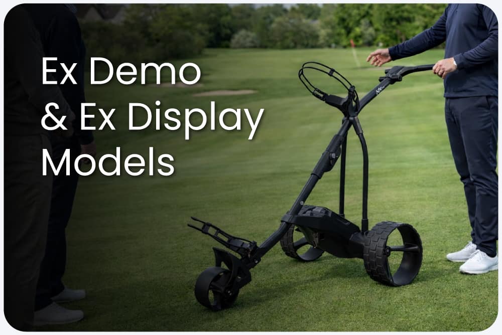 PowerBug ex demo preowned electric golf trolleys