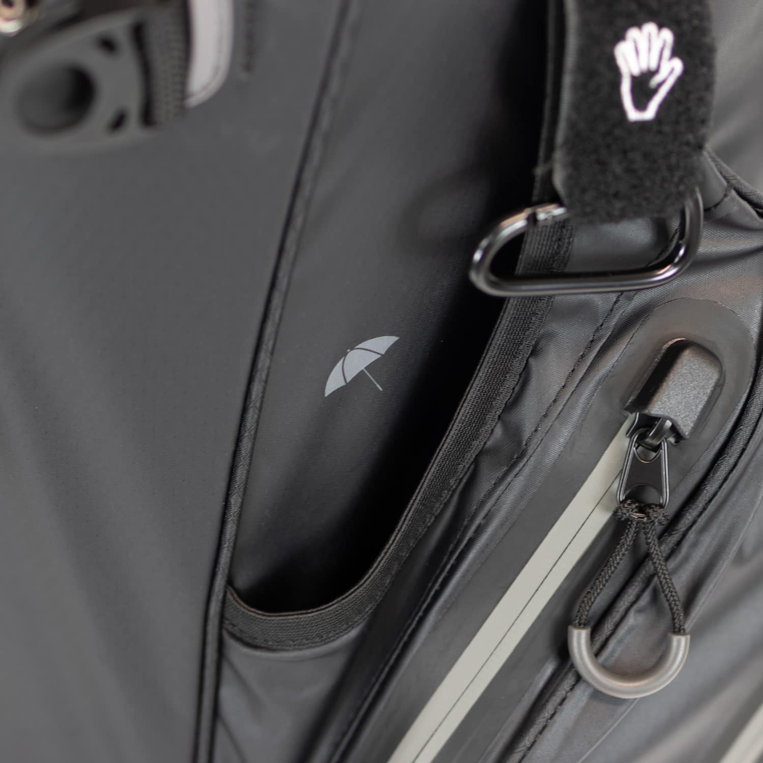 PowerBug Waterproof Hybrid Cart Golf Bag Umbrella Sleeve - Black