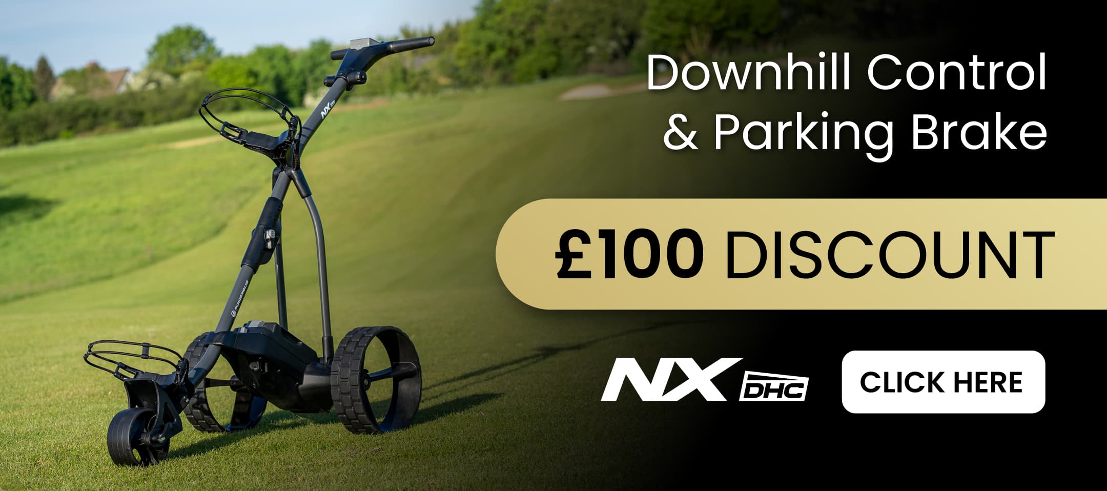 PowerBug downhill control DHC electric golf trolley sale