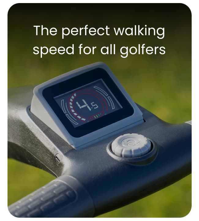 PowerBug electric golf trolley speed adjustment