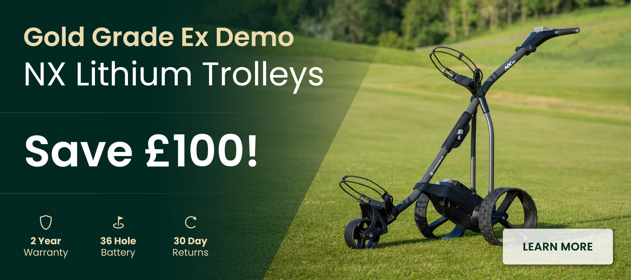 PowerBug electric golf trolley ex demo offer